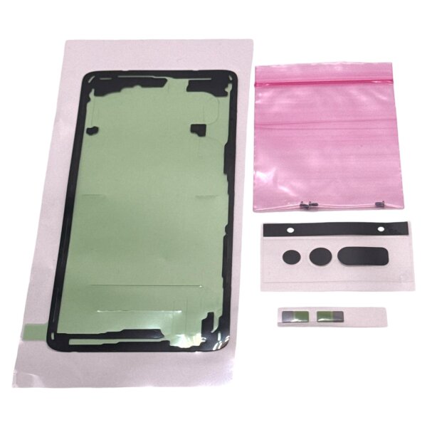 Original Samsung Galaxy S10 SM-G973F Rework Akkudeckel Klebestreifen Sticker (Adhesive) Set - GH82-18800A - Sehr Gut