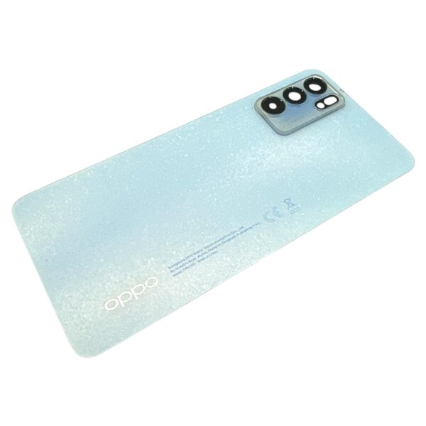 Original Oppo Reno6 5G CPH2251 Akkudeckel Arctic Blue kompatibel mit OPPO Reno6 - Sehr Gut