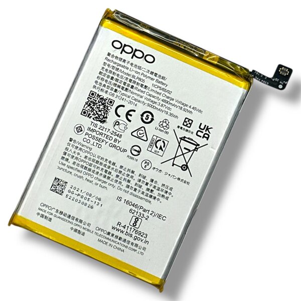 Original OPPO BLP805 Akku Batterie Accu Battery - BLP805 - Für OPPO A32, OPPO A53, OPPO A54, OPPO A74 5G - Bulk - Sehr Gut