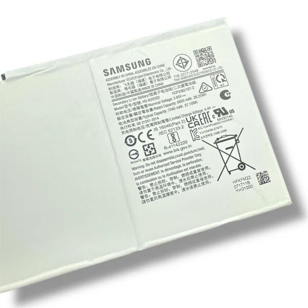 Original Samsung HQ-6300SD Akku Batterie Accu Battery - HQ-6300SD - Für Samsung Galaxy Tab A8 10.5 - Bulk - Sehr Gut