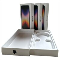 Originale Apple iPhone SE (2022) Leerverpackung Midnight 128GB Handyverpackung Box EU – Gebraucht – OVP