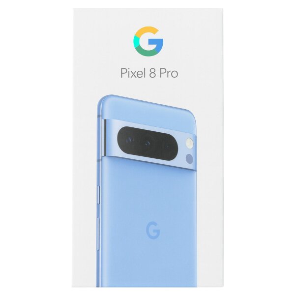 Original Google Pixel 8 Pro Leerverpackung Box Handyverpackung - Blau - 128GB